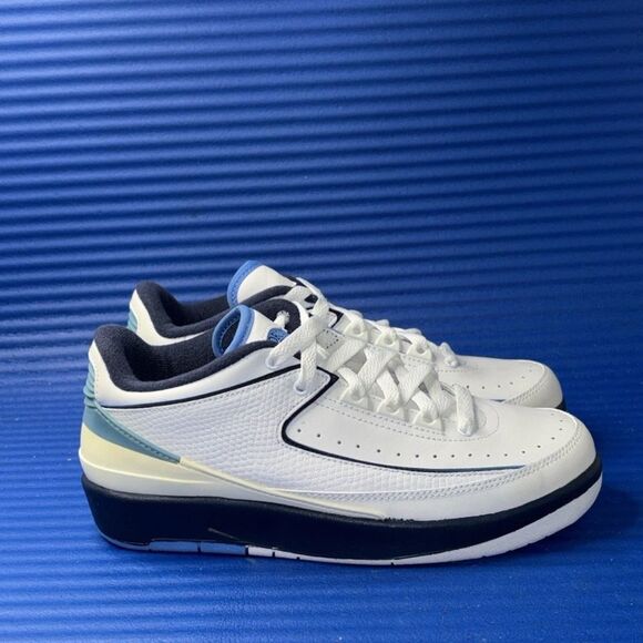 Size 4.5Y- GS Nike Air Jordan Retro 2 Low University Navy 2004 RARE 309838-141 - Picture 1 of 8